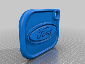 ford trousseau de clés porte-clés un 3d print model - Mito3D