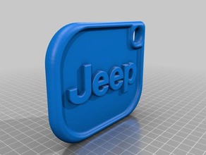 portachiavi jeep i keychain 3d print model - Mito3D