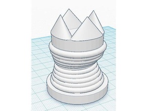 übergewichtige Turm 3d-drucken epic Schach taco rook fettleibig chess Seile 3d print model - Mito3D