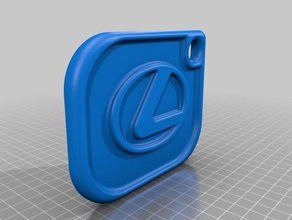 lexus portachiavi i keychain 3d print model - Mito3D
