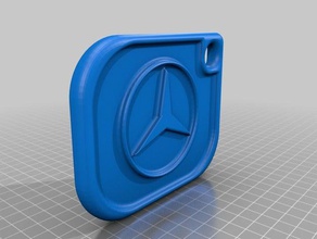mercedes Schlüsselanhänger keychain 3d print model - Mito3D
