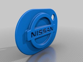 nissan keychain keychains 3d print model - Mito3D