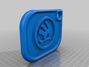 portachiavi skoda i keychain 3d print model - Mito3D