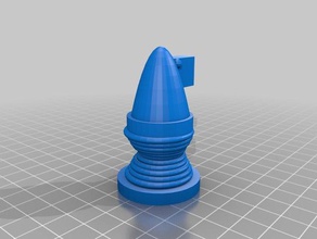 rodada cavaleiro A impressão 3d alaskapower xadrez hihi de cordas taco 3d print model - Mito3D