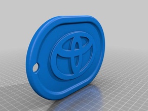 toyota llavero llaveros 3d print model - Mito3D