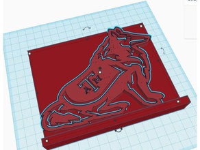 texas a&m logotipo signos y logotipos lobos de am la universidad 3d print model - Mito3D