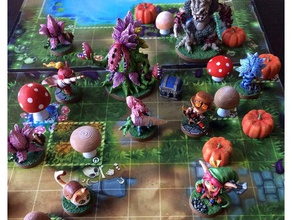 pumpkins & mushrooms toy game accessories dnd underdark 3d print model - Mito3D