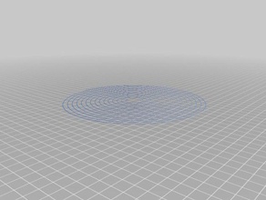 my customized spiral bed level test 180 3d printing tests 3d print model - Mito3D