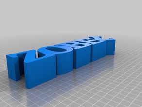 meine angepasste variable word-Skulptur zobel Skulpturen kundengebundene 3d print model - Mito3D