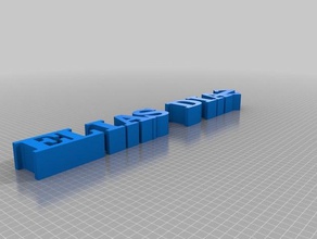 mi personalizados variable palabra escultura elías díaz las esculturas personalizado 3d print model - Mito3D