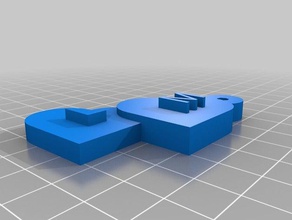 lm Schlüsselanhänger kundengebundene 3d print model - Mito3D