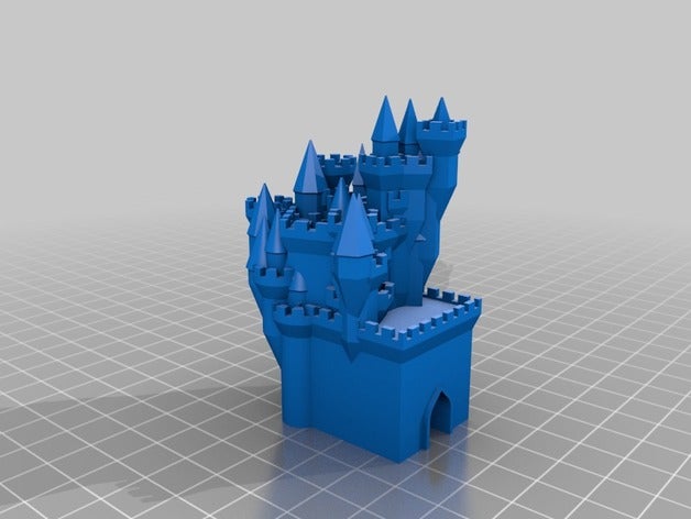 mi personalizados gran castillo generador las estructuras de edificios personalizado 3D print model - Mito3D