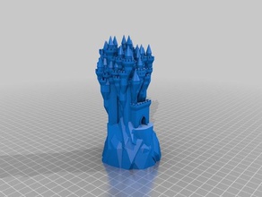el mal del castillo las estructuras de edificios personalizado 3d print model - Mito3D