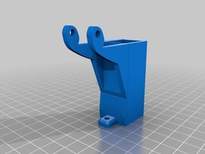 top mount dual blower fans 3d printing printer parts fan delta bot e3d v6 layer mini kossel 3d print model - Mito3D