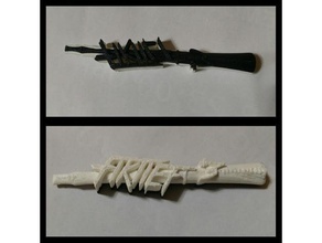fiktief puxando o tubo cigarett titular sinais e logotipos cigarro medicamentos 3d print model - Mito3D