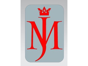 michael jackson logotipo signos y logotipos 3d print model - Mito3D