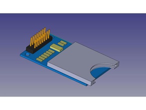 sd kart okuyucu lecteur carte elektronik 3d print model - Mito3D