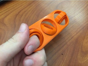 free-spinning three bearing fidget mechanical toys spinner toy fidget-toy hand mechanism 3d print model - Mito3D