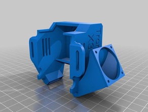 yet another x3 shroud 3d printer parts fan tronxy 3d print model - Mito3D