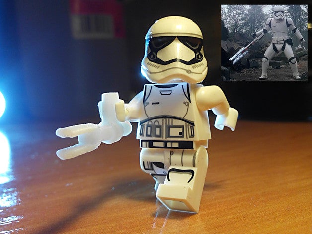 z6 baton star wars lego - fn-2199 aka tr-8r traitor construction toys episode 7 vii statwars staw stormtrooper tr-r8 3D print model - Mito3D