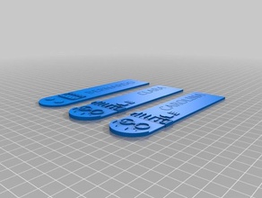 benutzerdefinierte Lesezeichen 3d-drucken Buch 3d print model - Mito3D