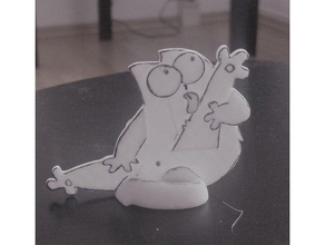 simon gato de la figura La impresión en 3d animal 3d print model - Mito3D
