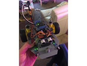 arduino blynk autonomous buggy r c vehicles mega automated car driving motor mount shield self 3d print model - Mito3D