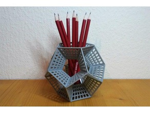 Dodekaeder-Bleistift-Halter Mathe-Kunst Dekoration Dodekaeder geometrie Bleistift der platonischen Körper 3d print model - Mito3D
