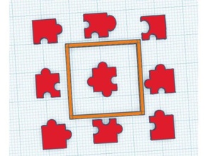 9pc enigma do quadro A impressão 3d quebra-cabeça 3d print model - Mito3D