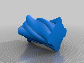 lofted vase 2 containers 3d print model - Mito3D