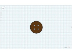 large button 3d printing brown standard 3d print model - Mito3D