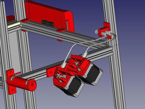 hipercubo dupla pacote de atualização Impressora 3d peças extrusão e3d v6 hotend impressora 3d print model - Mito3D