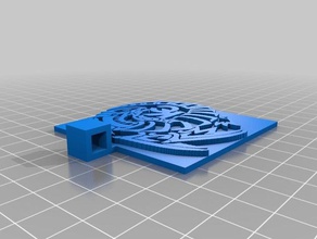 kaiba corp logo keychain toy & game accessories 3d slash 3d print model - Mito3D