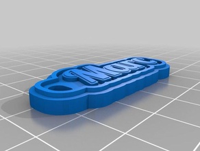marc keychains customized 3d print model - Mito3D