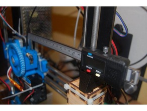 x axis caliper mount - prusa i3 3d printer accessories calibrate calibration test quick 3d print model - Mito3D