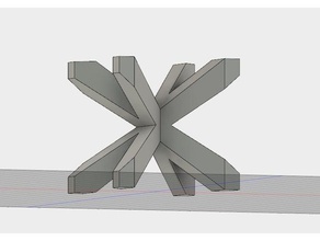 treillis de composant base l'ingénierie 3d print model - Mito3D