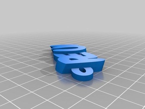 my customized iamburny's v2 text - name pleun keychains 3d print model - Mito3D