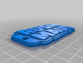 rush maui Schlüsselanhänger kundengebundene 3d print model - Mito3D