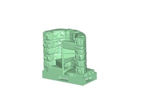 openforge 20 spiral stair up orig openlock base toy & game accessories dnd tiles openforge2 stairs 3d print model - Mito3D