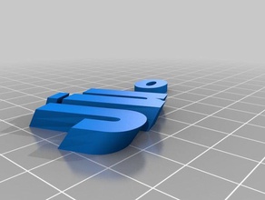 my customized iamburny's text - name keyring keyfob organization 3d print model - Mito3D