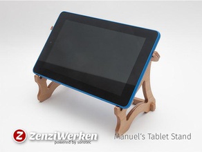 manuel laptop stand cnc laser office router lasercut macbook stepcraft tablet zenziwerken 3d print model - Mito3D