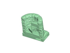 openforge 20 spiral stair up down orig openlock base toy & game accessories dnd tiles stairs 3d print model - Mito3D