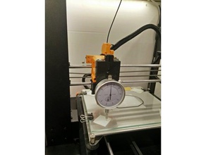 dial gauge mount prusa i3 mk2 extruder 3d printing tests calibration monoprice makerselect wanhao duplicator 3d print model - Mito3D
