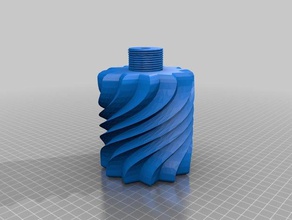 flacon torsades L'impression 3d 3d print model - Mito3D