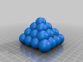 pirâmide bolas esculturas 3d print model - Mito3D