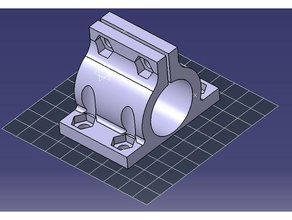 linear bearing housing - 16mm od 8 mm shaft 3d printer parts anet a8 lm8uu 3d print model - Mito3D