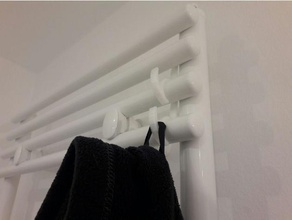 gancho de baño calentador toallas cuarto el radiador la toalla 3d print model - Mito3D