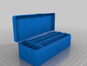 my customized hinged box nx1 organization 3d print model - Mito3D