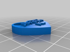 keychain 3d printing 3d print model - Mito3D