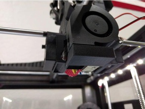 raise3d n2 n2+ an der Vorderseite montierten Gebläse linken extruder 3d-Drucker Teile 3d print model - Mito3D